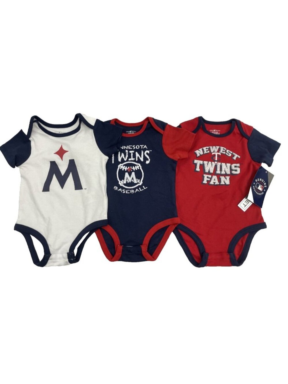 MINNESOTA TWINS 3-Piece BABY CLOTHES 12M GENUINE MERCHANDISE NWT